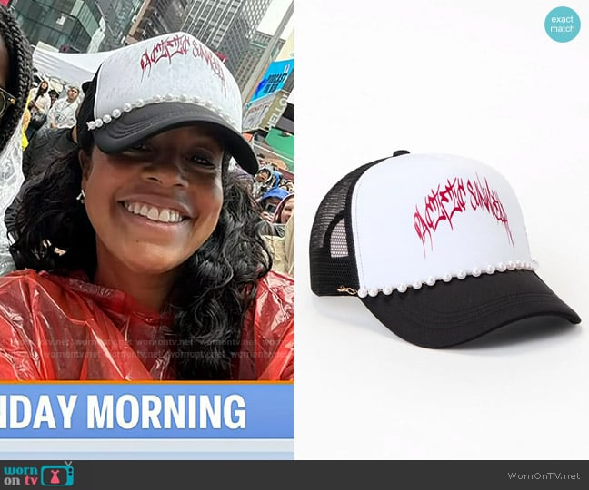 Pacsun Pearl Trucker Hat worn by Sheinelle Jones on Today