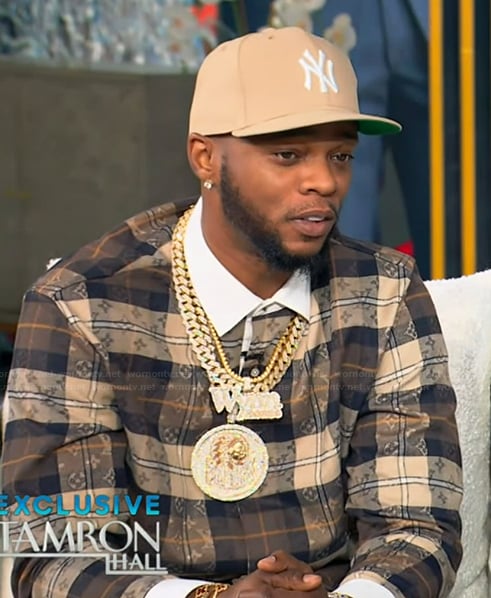 Papoose’s plaid shirt on Tamron Hall Show