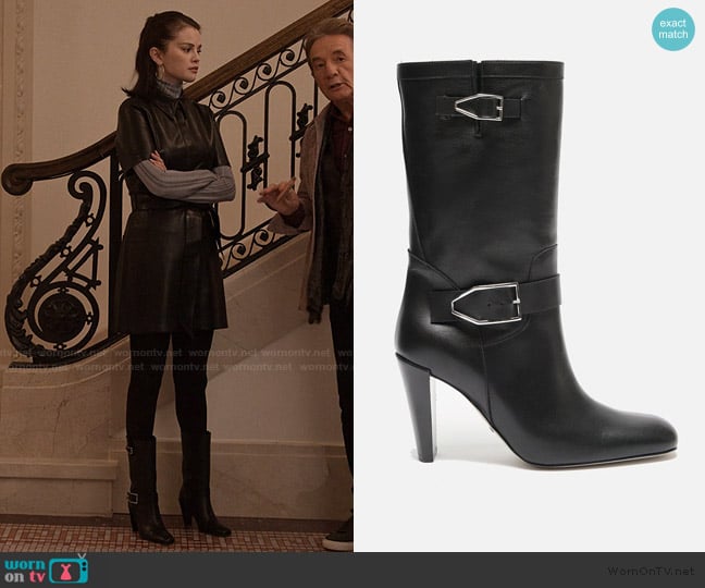 Paul Andrew Biker Boot worn by Mabel Mora (Selena Gomez) on Only Murders in the Building