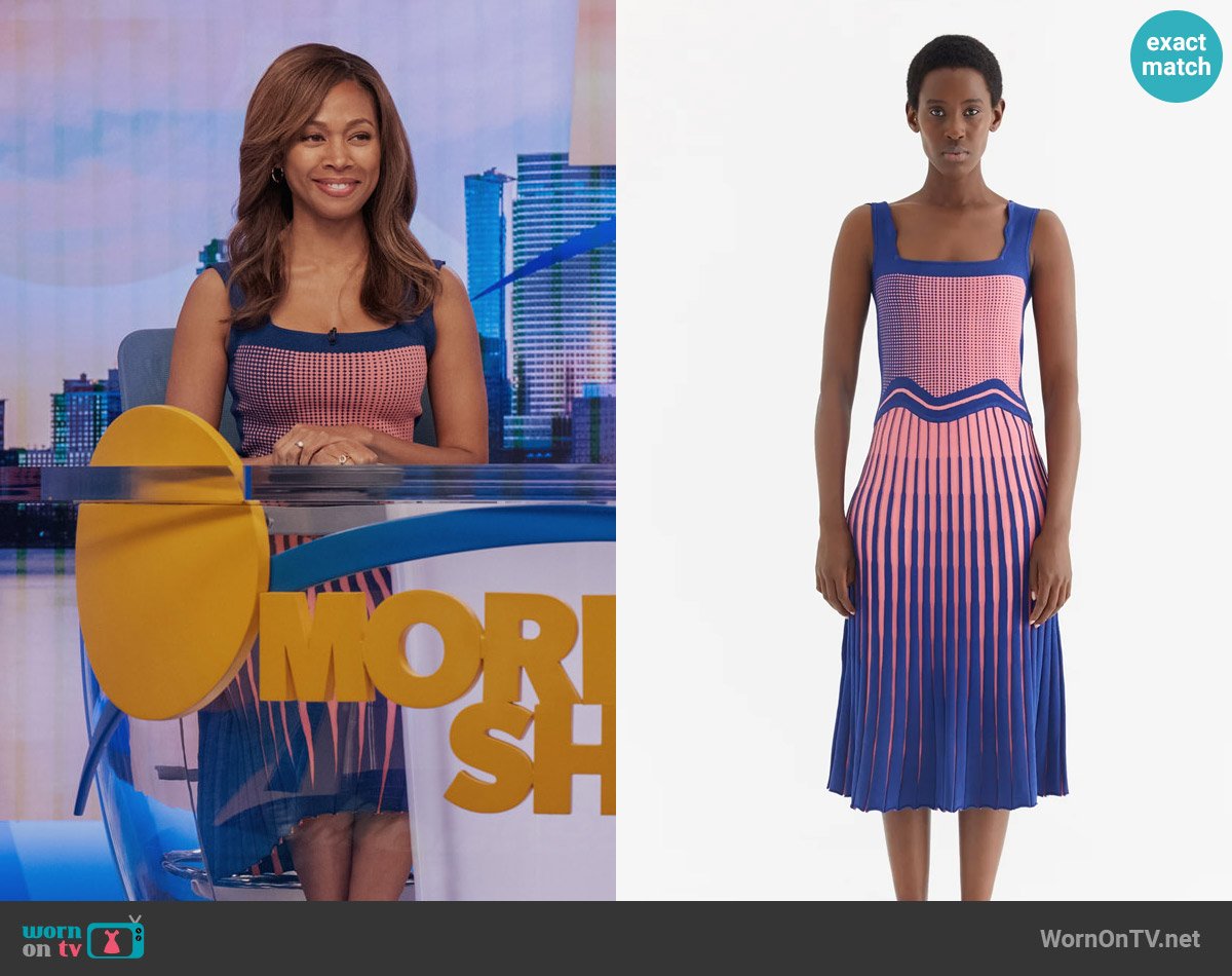 PH5 Parlor Wavy Tank Dress worn by Christina Hunter (Nicole Beharie) on The Morning Show