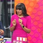 Sonal Dutt's pink ruffle dress on Today