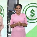 Sharon Epperson;s pink ribbed dress on Today