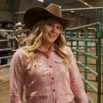 Blake’s pink plaid western shirt on My Life with the Walter Boys