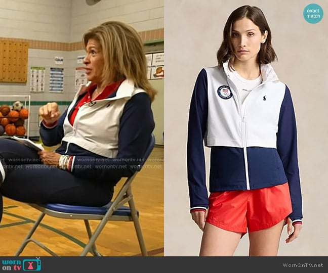 Polo Ralph Lauren Team USA Hybrid Jacket worn by Hoda Kotb on Today