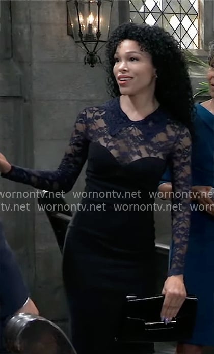 Portia’s lace dress on General Hospital