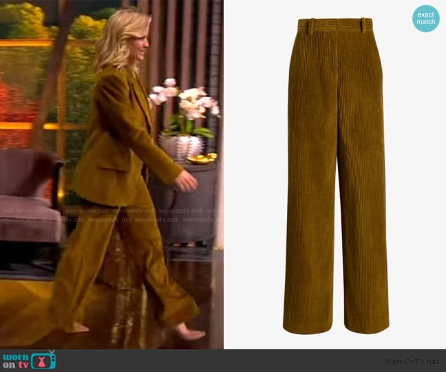 Proenza Schouler Lidie Pant in Corduroy worn by Sara Haines on The View