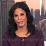 Darlene’s purple fringe trim dress on Today