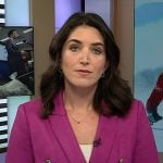 Liz’s purple suede blazer on Today