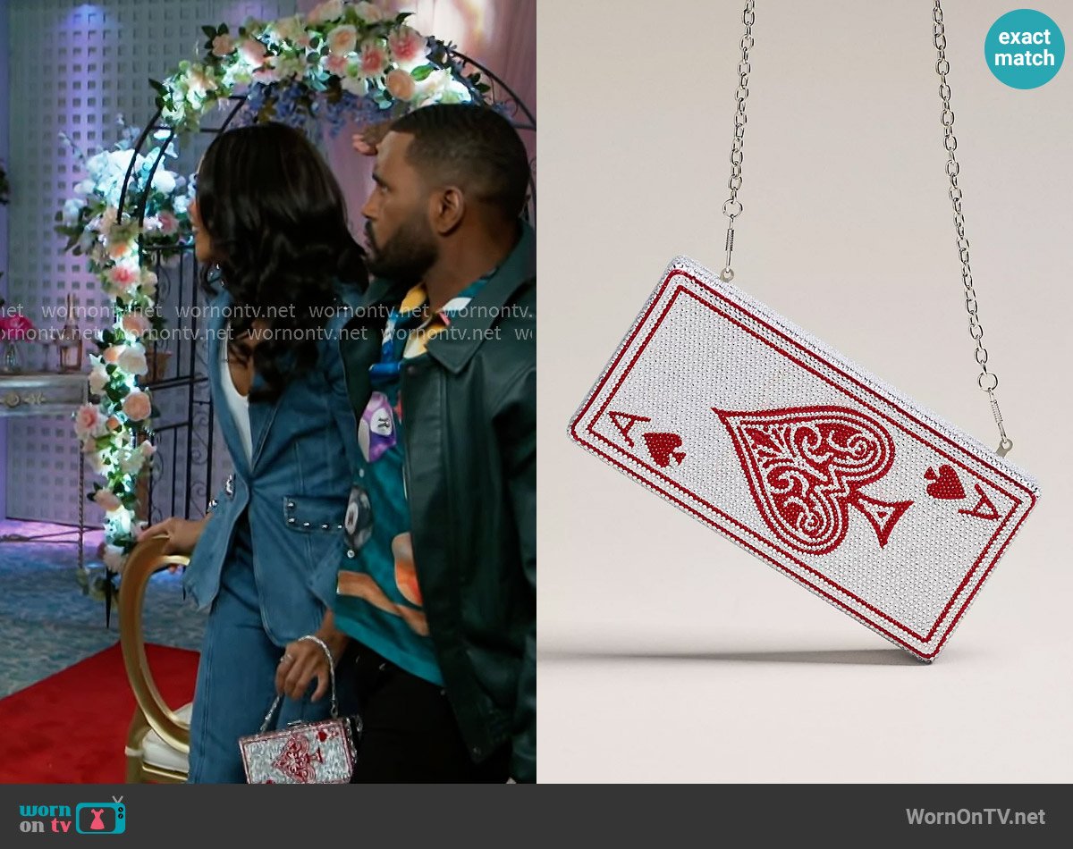 Rae of Light Icon Purse in Card worn by Dani Dupree (Karla Mosley) on Beyond the Gates