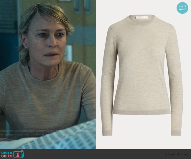 Ralph Lauren Crewneck Cashmere Sweater worn by Laura Sanderson (Robin Wright) on The Girlfriend