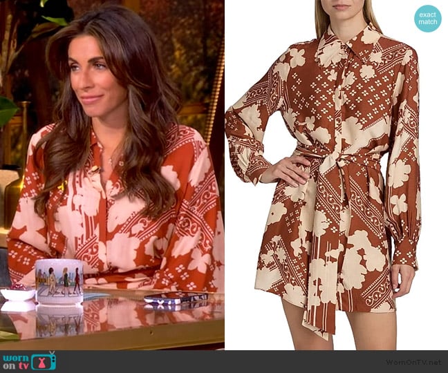 Ramy Brook Ada Belted Dress worn by Alyssa Farah Griffin on The View