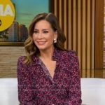 Rebecca’s purple floral blouse on Good Morning America