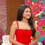 Lumi Pollack’s red mini dress on Good Morning America
