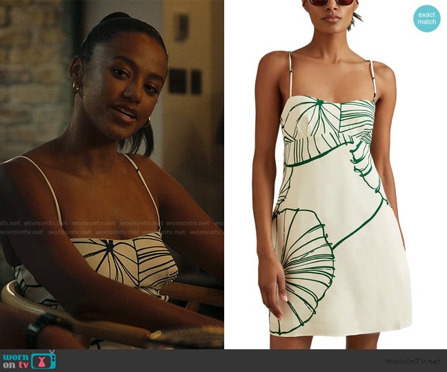 Reiss Marli Sketchy Floral Mini Dress worn by Brigitte Russell-Bailey (Shalom Brune-Franklin) on The Girlfriend