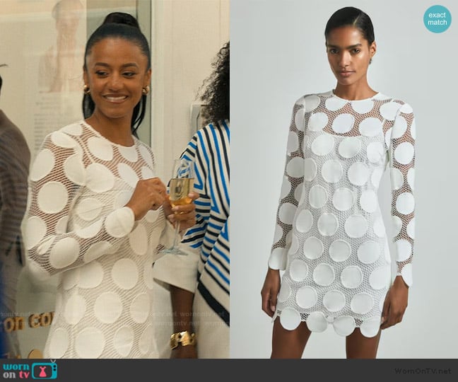 Reiss Serena Dress worn by  Brigitte Russell-Bailey (Shalom Brune-Franklin) on The Girlfriend
