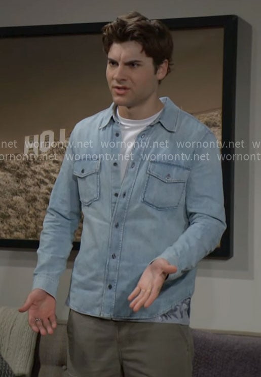 Remy’s denim shirt on The Bold and the Beautiful