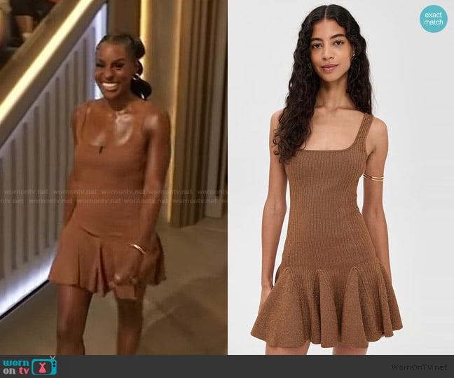 Retrofete Matson Knit Dress worn by Issa Rae on The Drew Barrymore Show