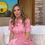 Rhiannon’s pink lace shirtdress on Good Morning America