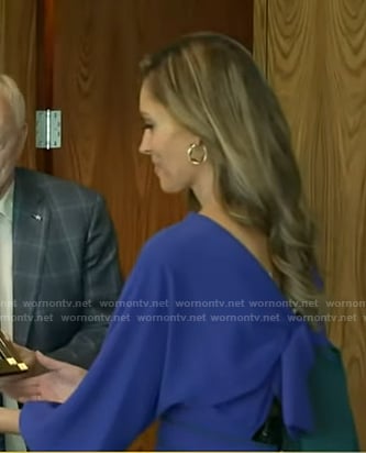 Rhiannon’s blue bow back dress on Good Morning America