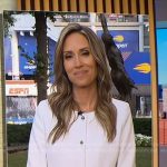 Rhiannon’s white jacket on Good Morning America