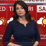 Maria’s navy ring waist detail sheath dress on Today