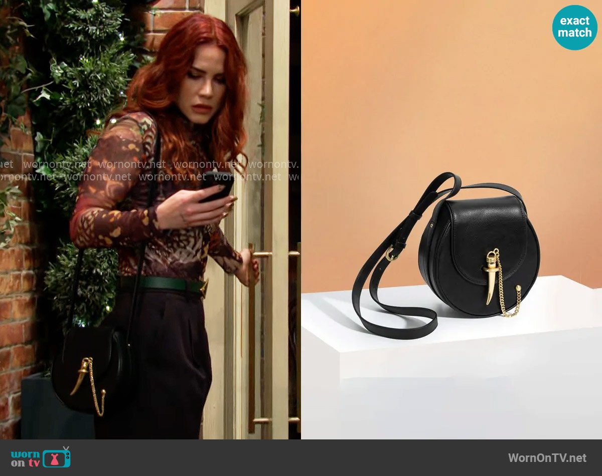 Sancia Marit Roundie Bag worn by Sally Spectra (Courtney Hope) on The Young and the Restless