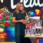 Sara’s teal top and skirt on The View
