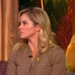 Sara’s khaki tie front shirtdress on The View