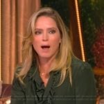Sara’s green ruffle blouse on The View