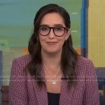 Savannah’s pink houndstooth blazer on NBC News Daily
