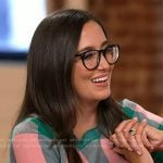 Savannah’s pink and green gingham sweater on Today