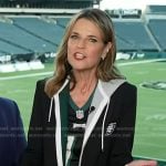 Savannah’s black blazer with Philadelphia Eagles patch on Today