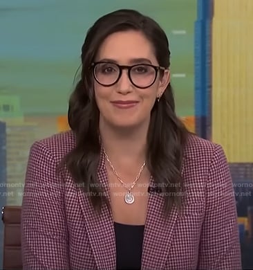 Savannah’s pink houndstooth blazer on NBC News Daily