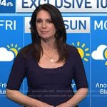 Maria’s purple scoop neck dress on Today