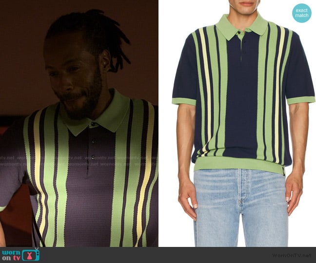 Scotch and Soda Structured Polo worn by Lewis Stewart (McKinley Freeman) on Reasonable Doubt