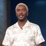 Scott's camo print shirt on Access Hollywood