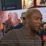 Scott’s brown camp collar shirt on Access Hollywood