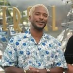 Scott’s floral print shirt on Access Hollywood