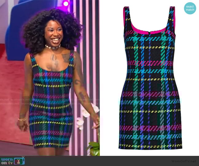 Sergio Hudson Tank Mini Dress worn by Dre on Tamron Hall Show