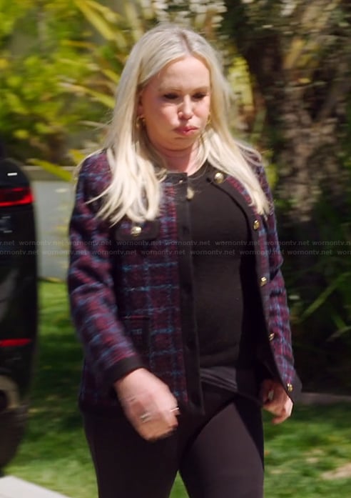 Shannon’s tweed jacket on The Real Housewives of Orange County