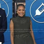 Sheinelle Jones’s green embroidered dress on Today