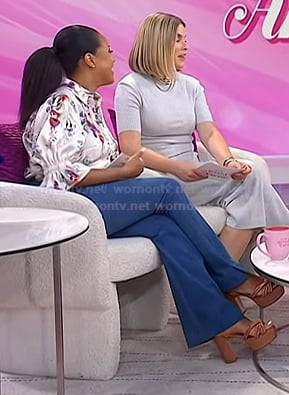 Sheinelle's brown platform sandals on Today