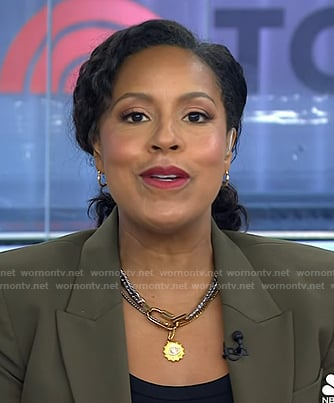 Sheinelle’s layered chain necklace on Today
