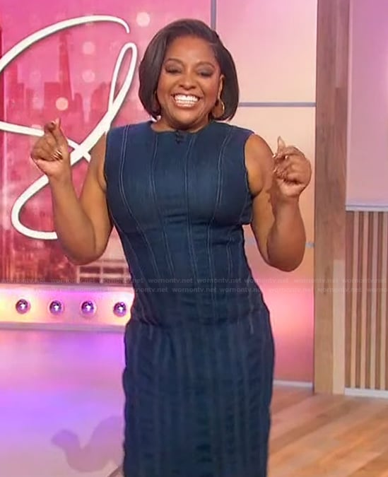 Sherri’s sleeveless denim dress on Sherri