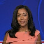 Shirleen’s pink asymmetric dress on Good Morning America