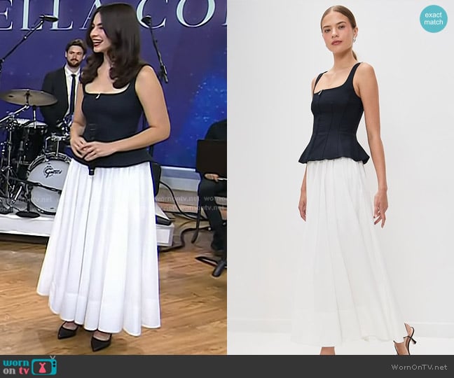 Simkhai Jolynn Combo Dress worn by Stella Cole on Today
