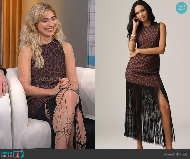 Simon Miller Casablanca Fringe Dress worn by  on CBS Mornings
