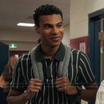 Skylar stripe knit polo on My Life with the Walter Boys