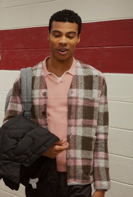 Skylar's plaid cardigan on My Life with the Walter Boys