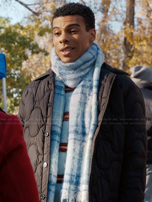 Skylar's plaid scarf on My Life with the Walter Boys